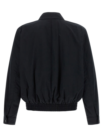 Black Cotton Shell Jacket