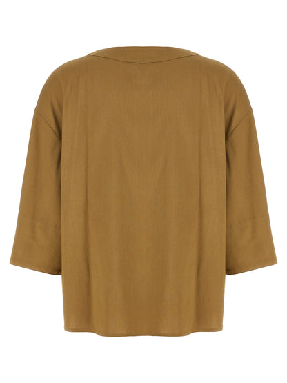 Beige Linen Blouse
