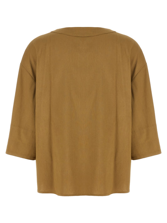 Beige Linen Blouse