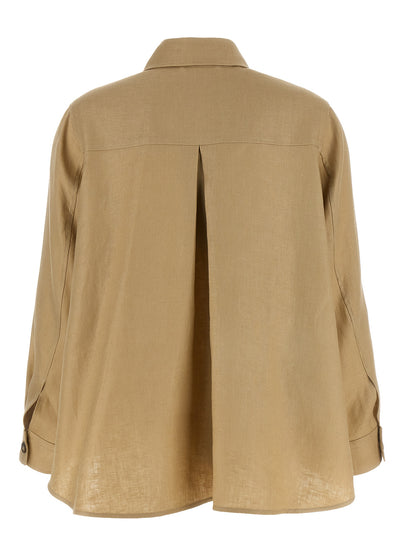 Beige Linen Blouse