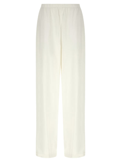 White Linen Casual Pants