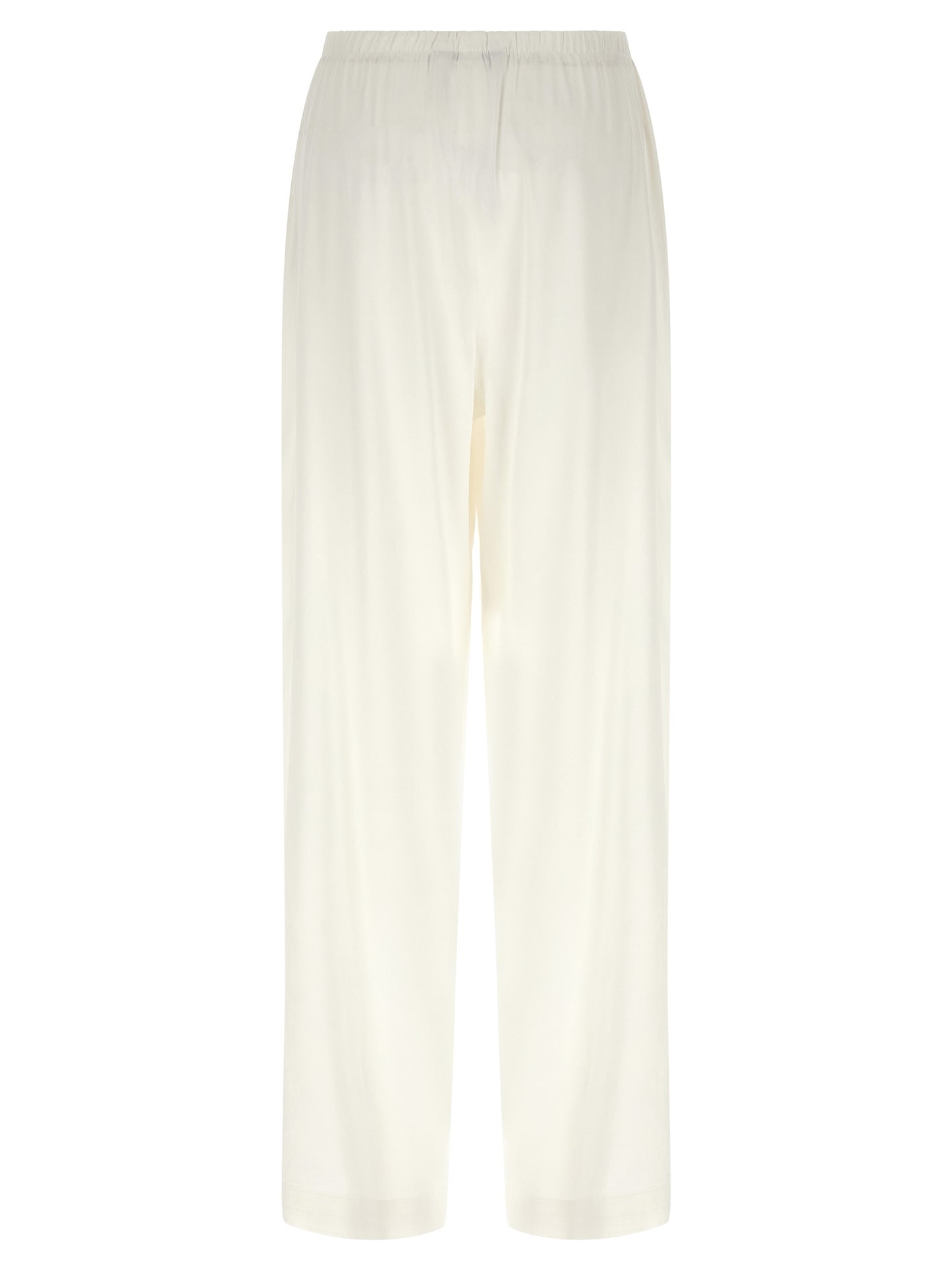 White Linen Casual Pants
