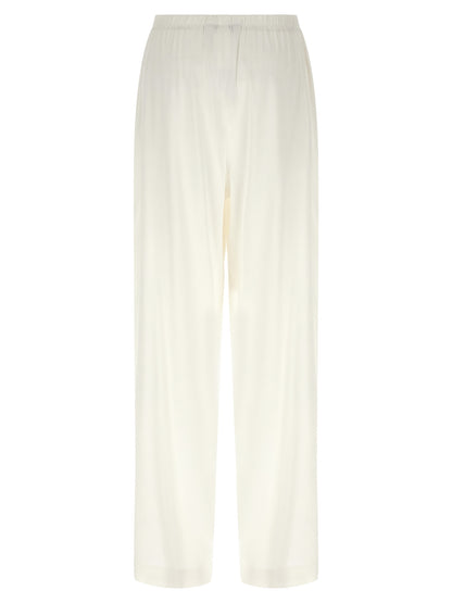 White Linen Casual Pants