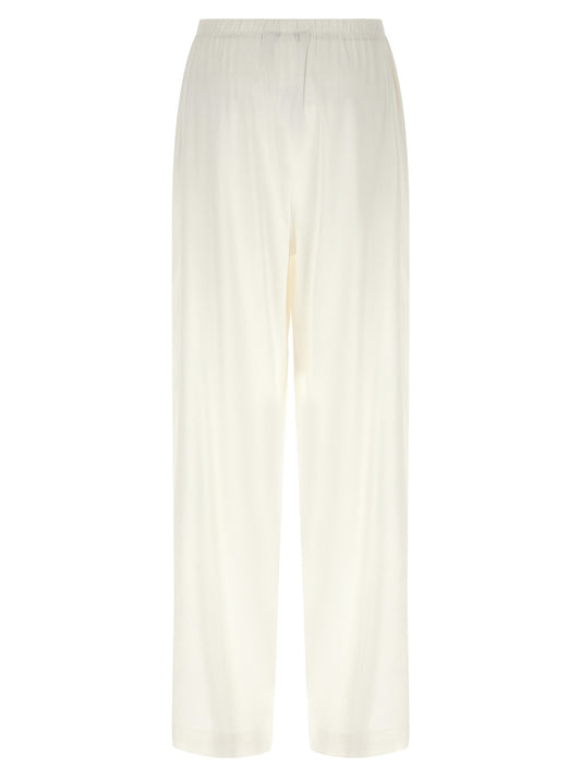White Linen Casual Pants