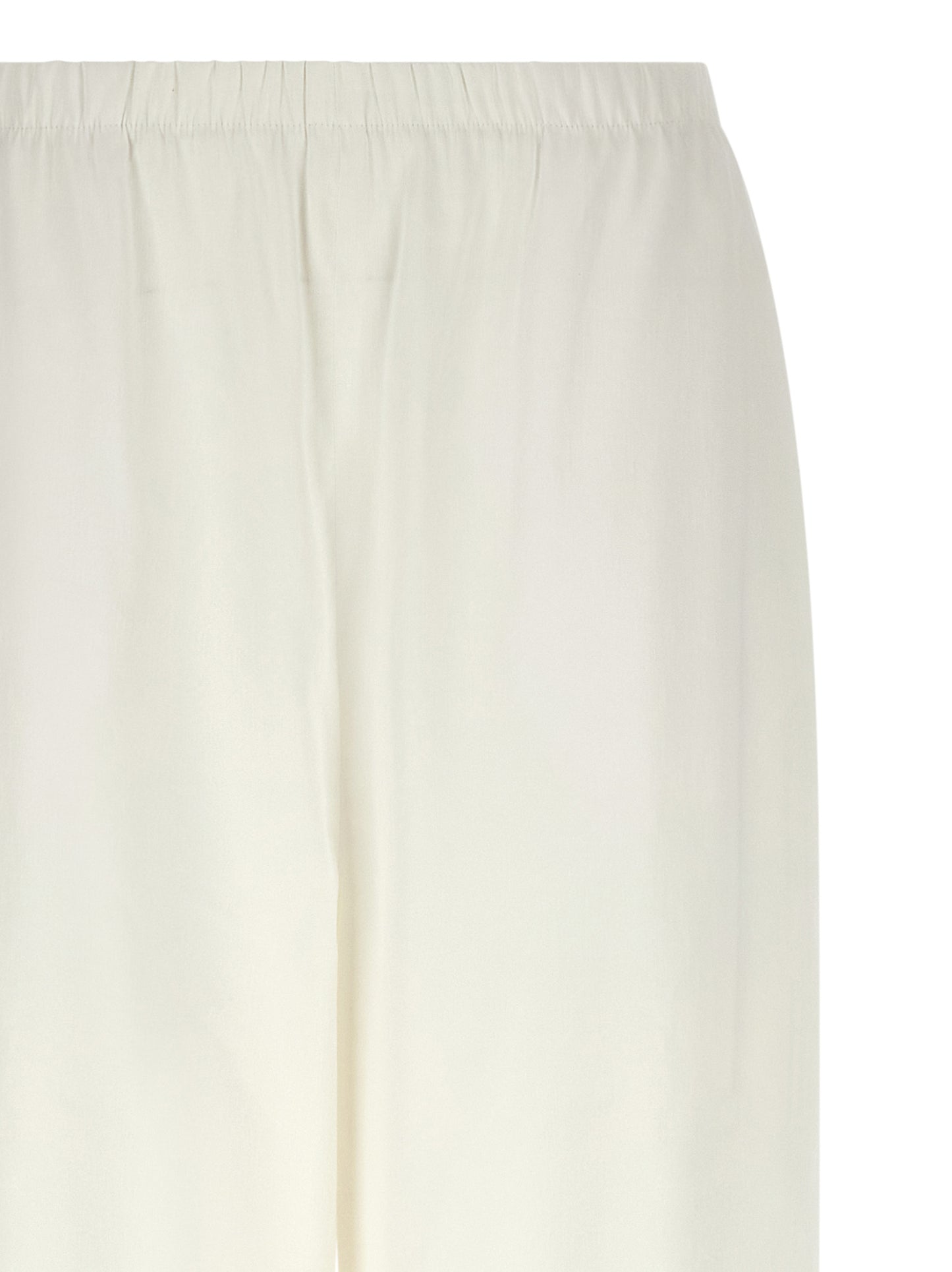 White Linen Casual Pants