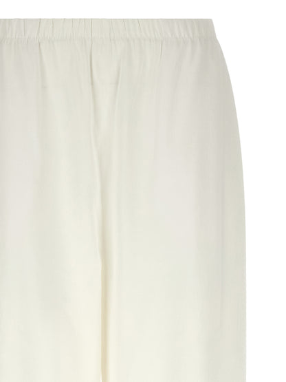 White Linen Casual Pants