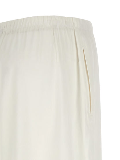White Linen Casual Pants