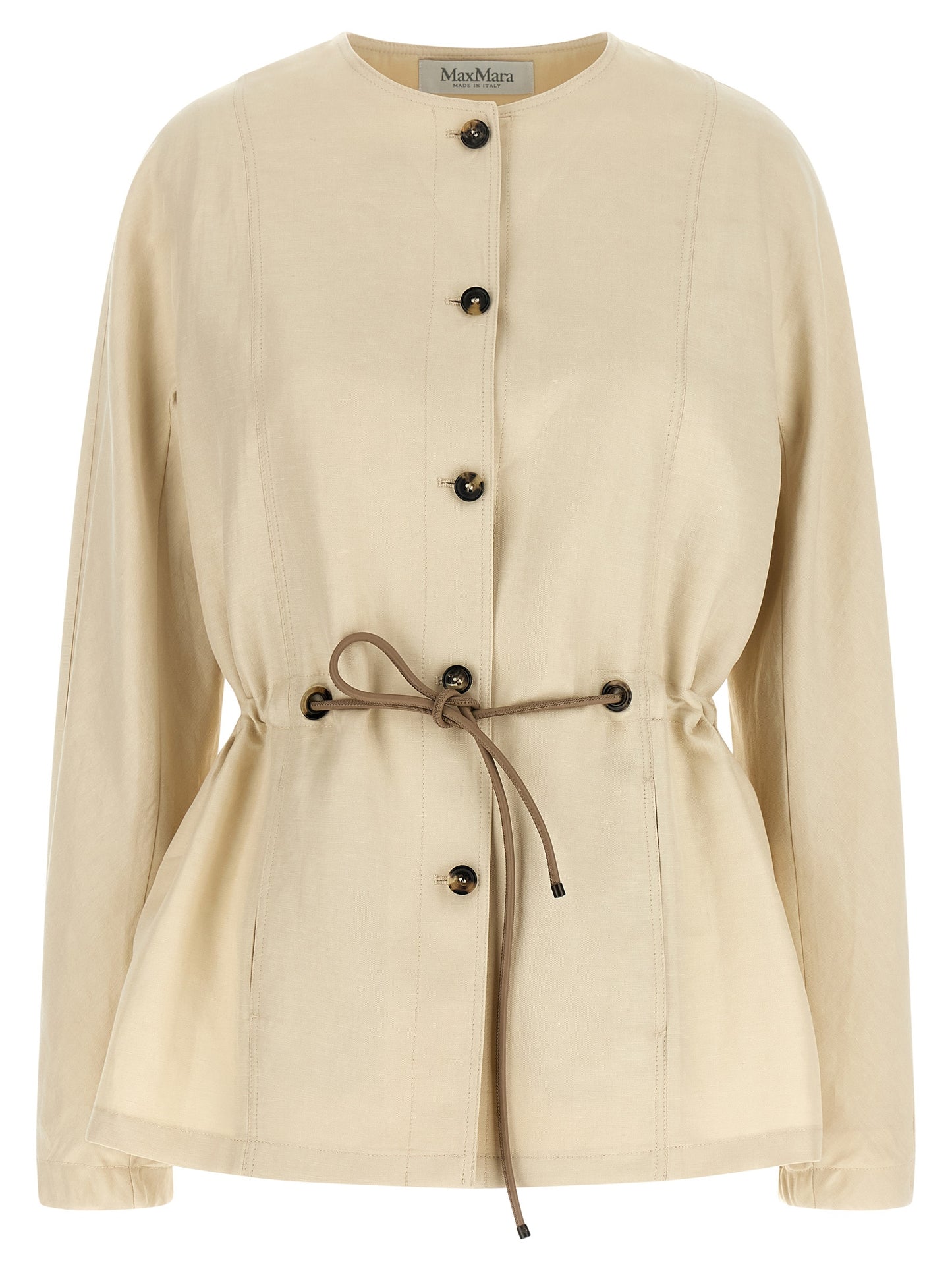 Beige Linen Blazer