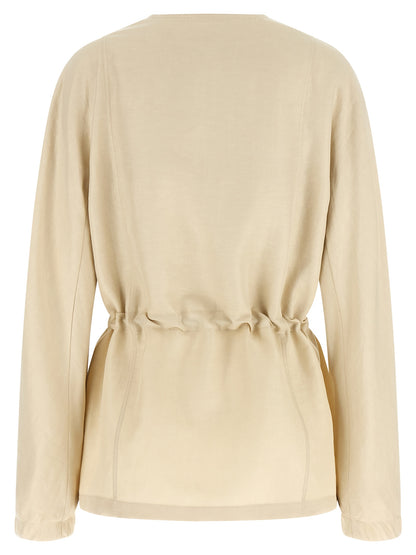 Beige Linen Blazer