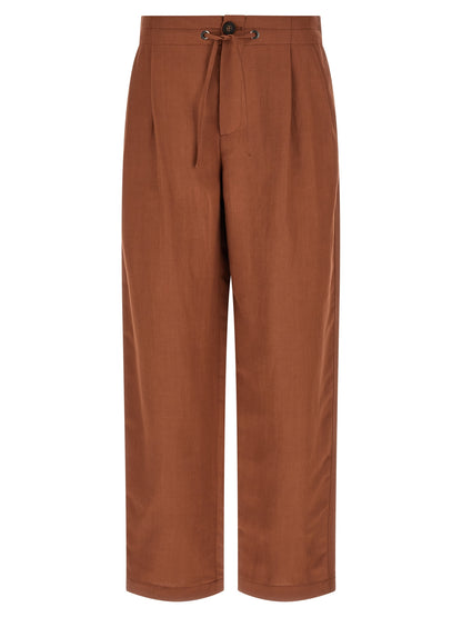 Multicolor Viscose Casual Pants