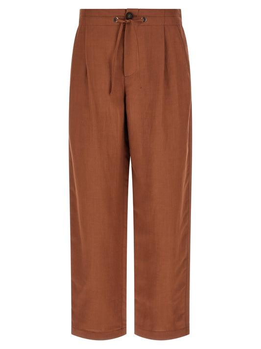 Multicolor Viscose Casual Pants