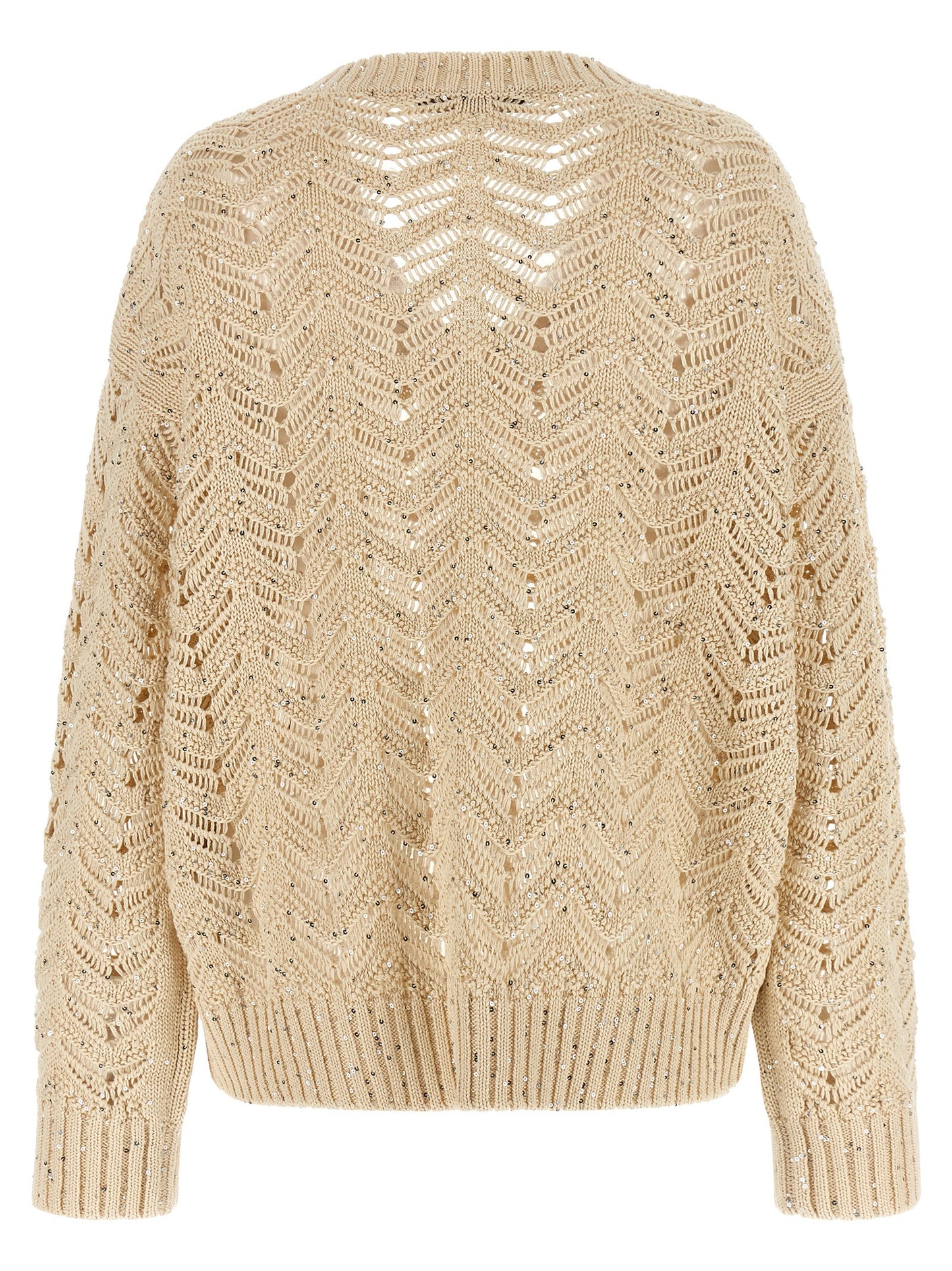 Beige Cotton Cardigan
