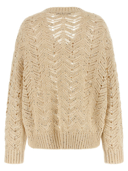 Beige Cotton Cardigan