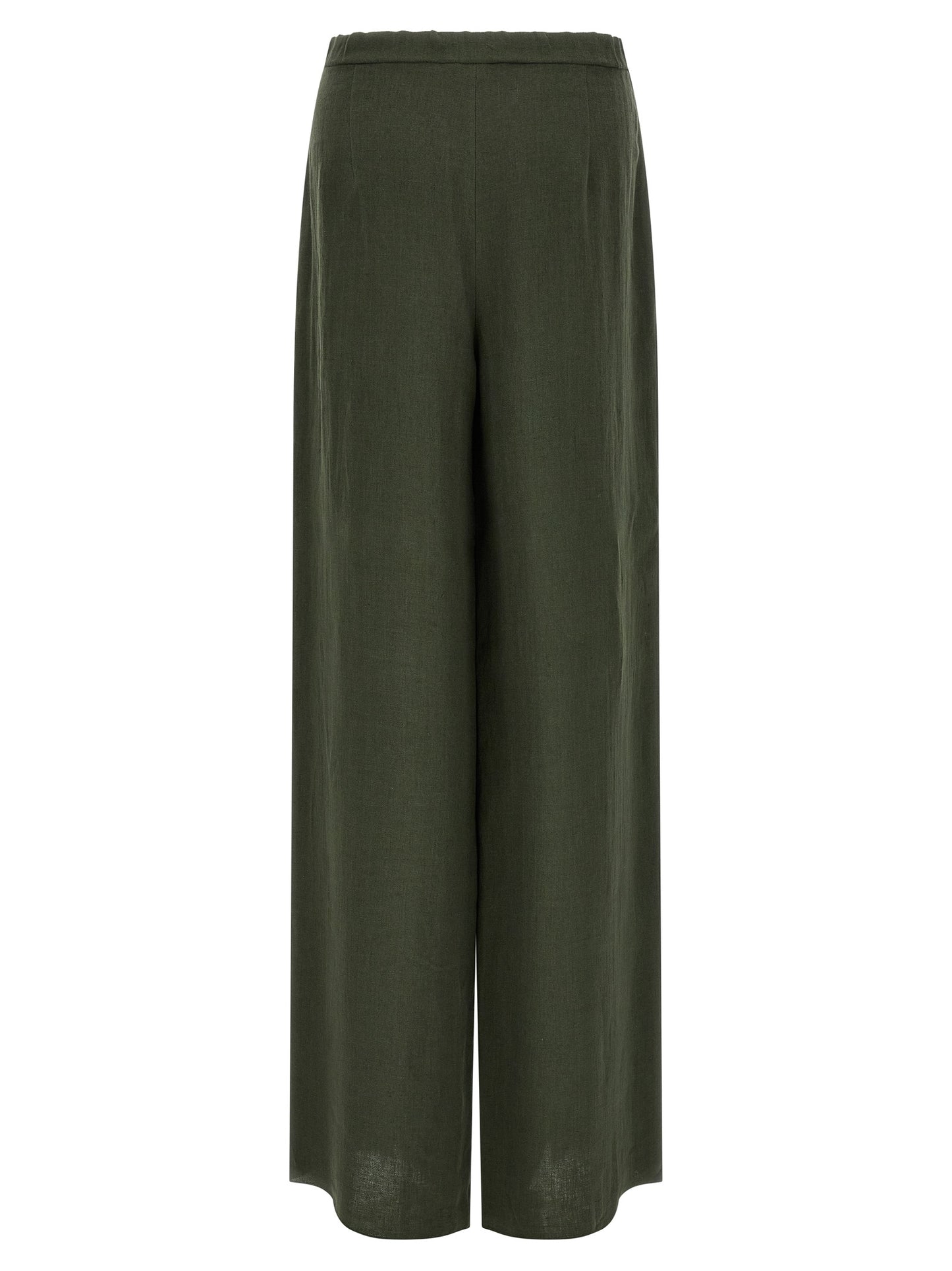 Bicolor Linen Casual Pants