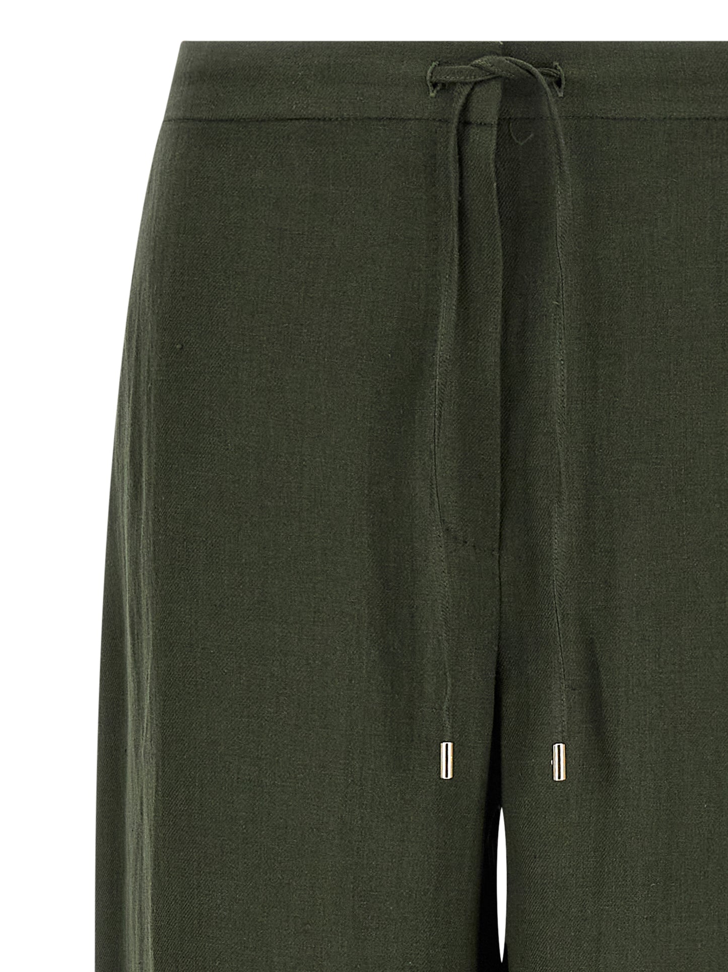Bicolor Linen Casual Pants