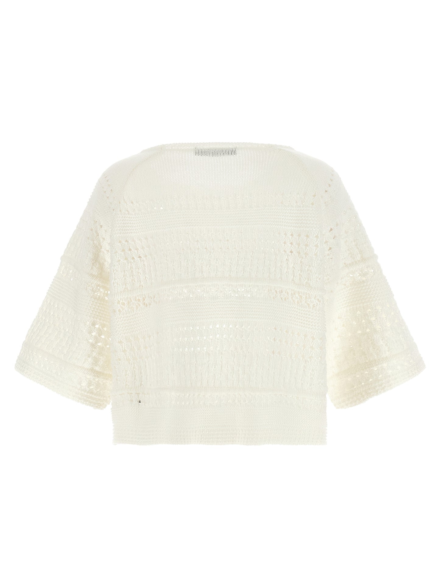 White Cotton Cardigan