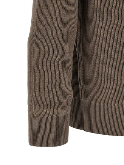 Brown Cotton Polo Shirt