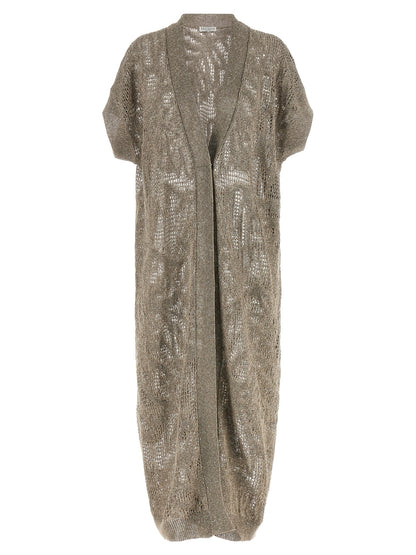 Brown Linen Cardigan