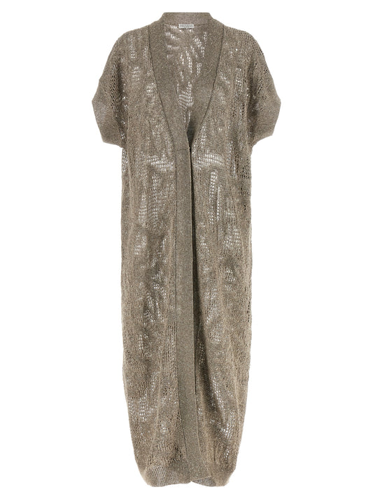 Brown Linen Cardigan