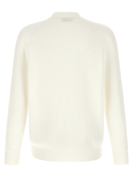 White Cotton Cardigan