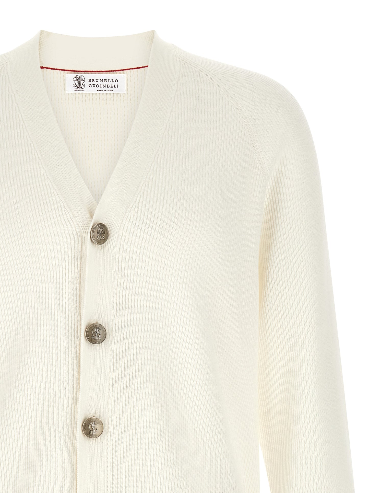 White Cotton Cardigan