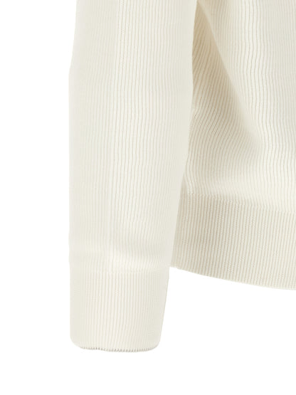 White Cotton Cardigan