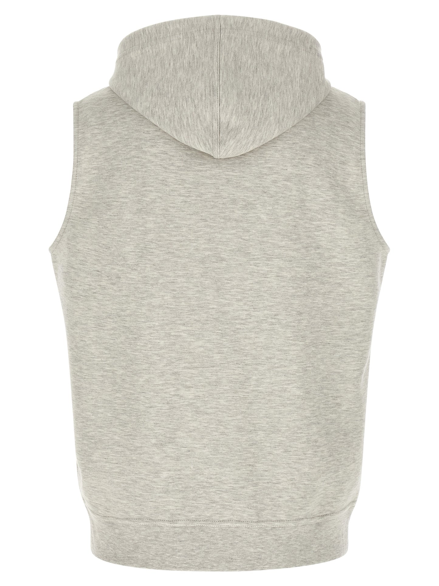 Gray Cotton Sleeveless Jacket