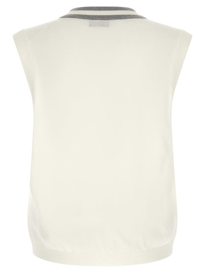 White Cotton Sweatshirt