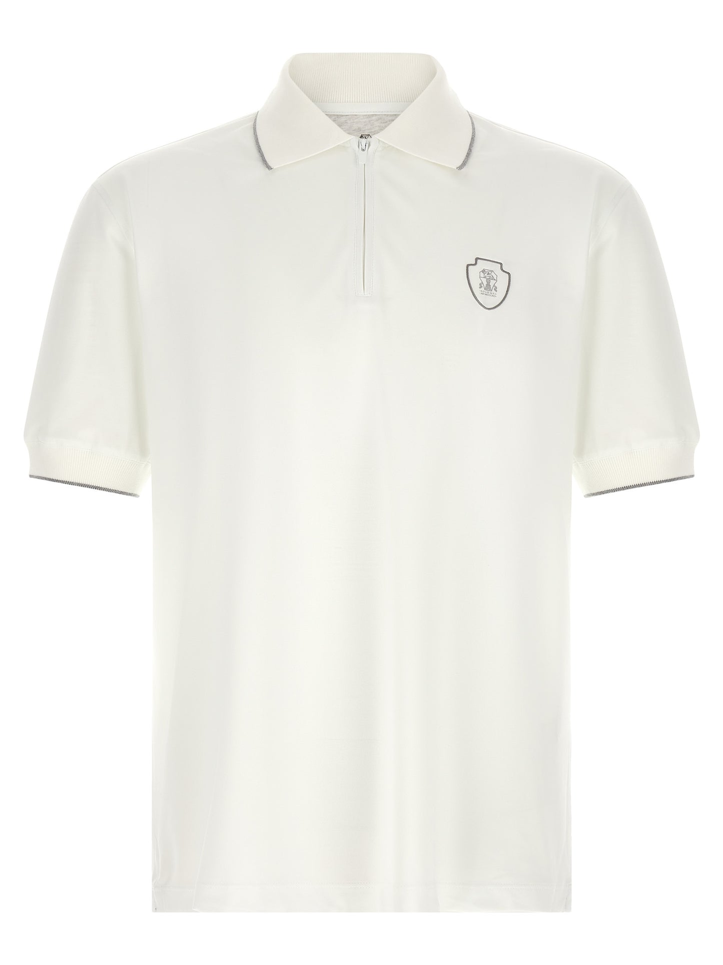 White Polyamide Polo Shirt