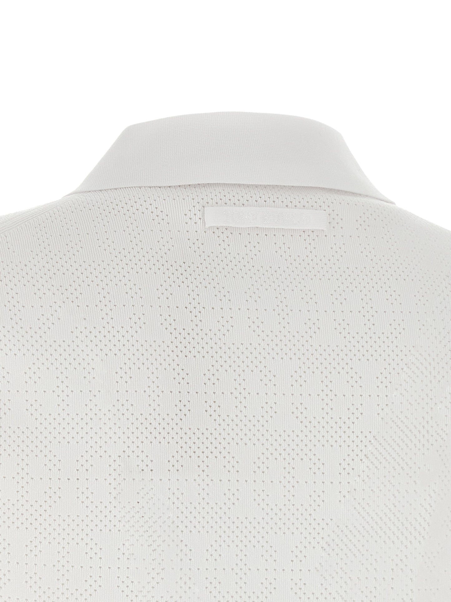 White Viscose Polo Shirt