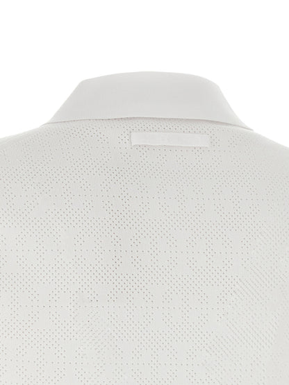 White Viscose Polo Shirt