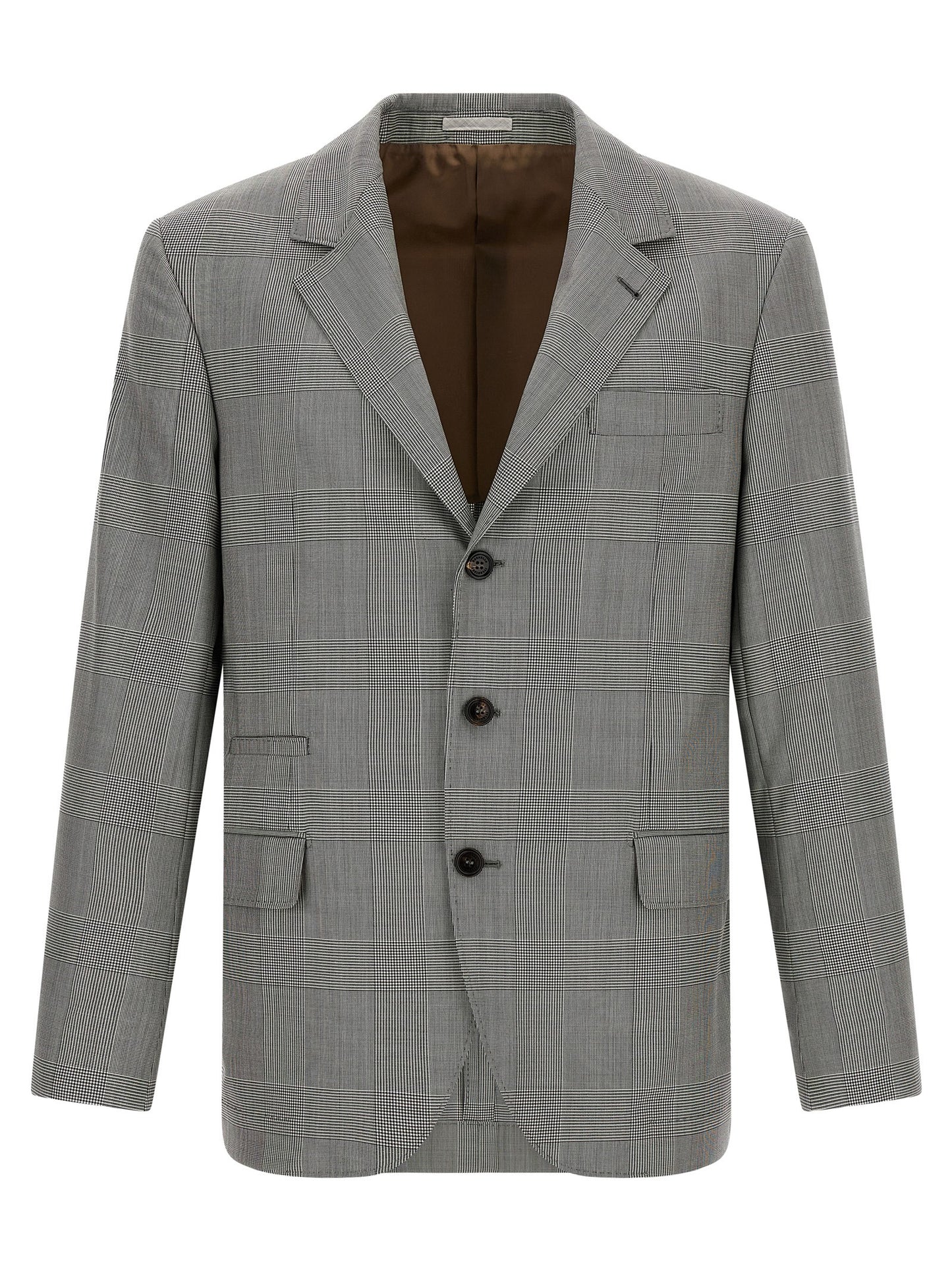 Gray Virgin Wool Blazer
