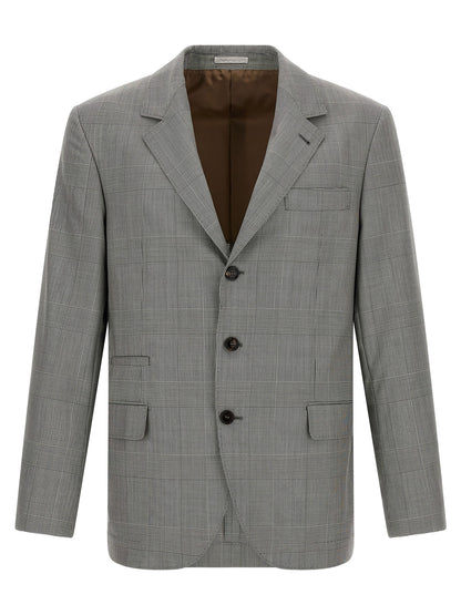 Gray Virgin Wool Blazer
