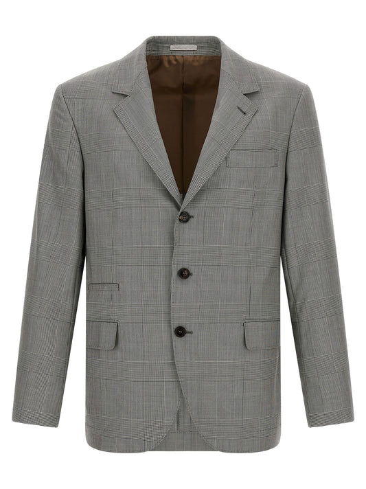 Gray Virgin Wool Blazer