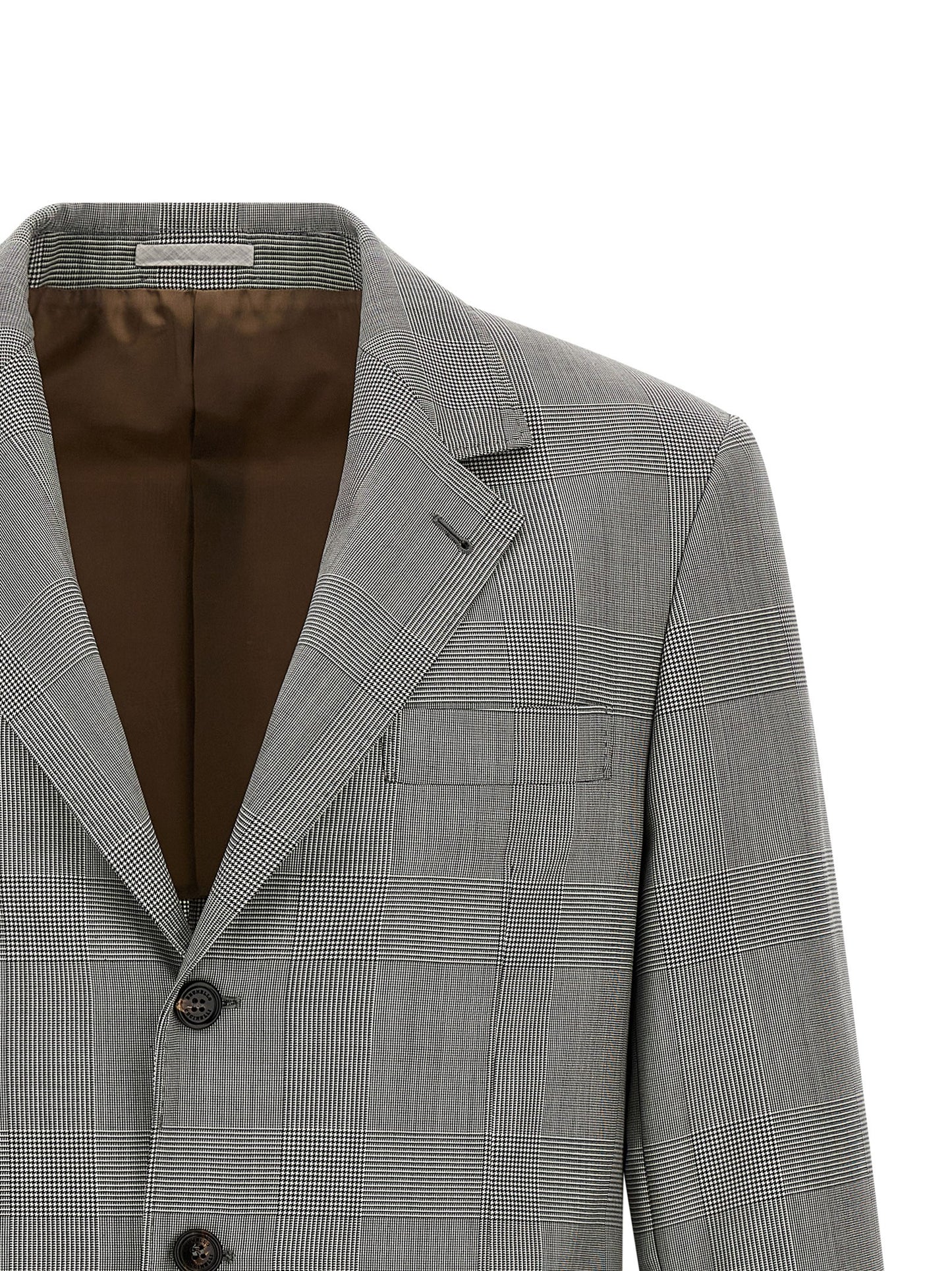 Gray Virgin Wool Blazer