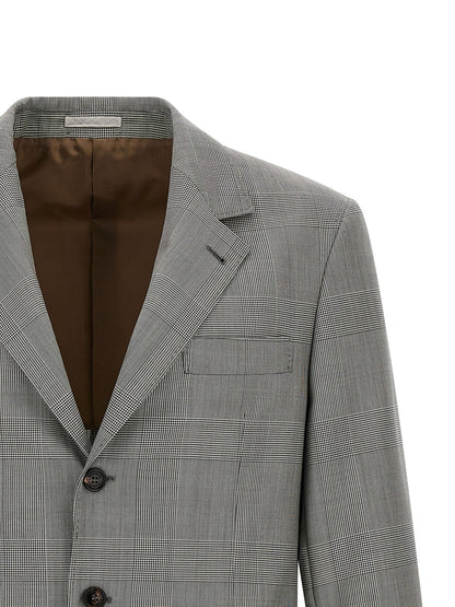 Gray Virgin Wool Blazer