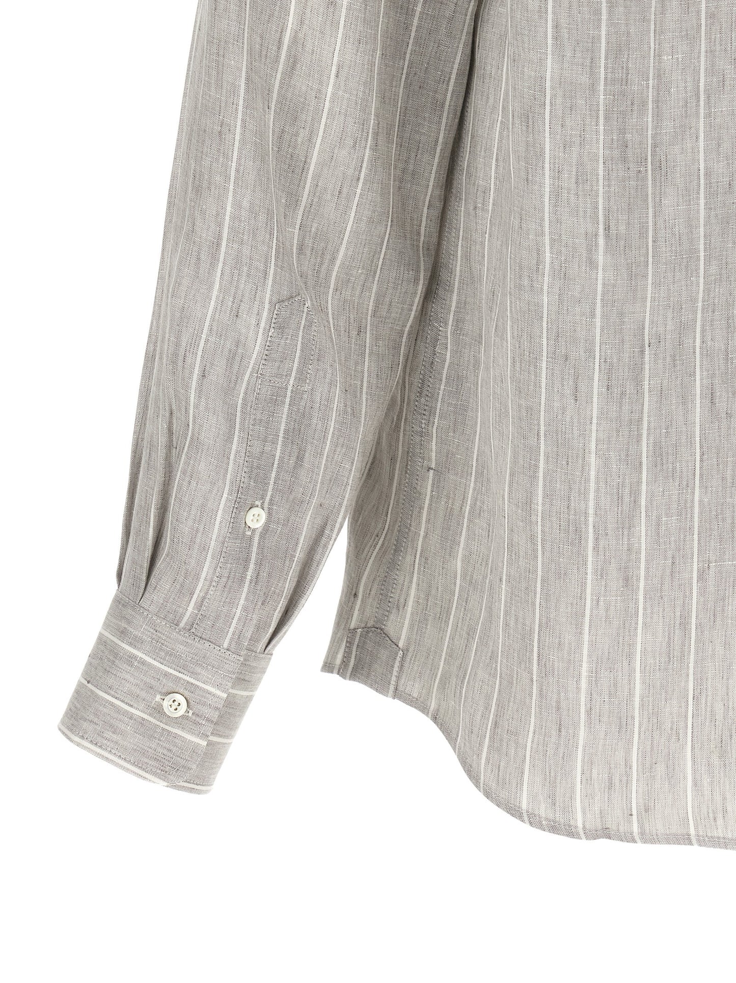 Gray Linen Blouse