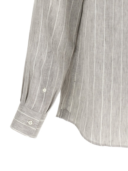 Gray Linen Blouse
