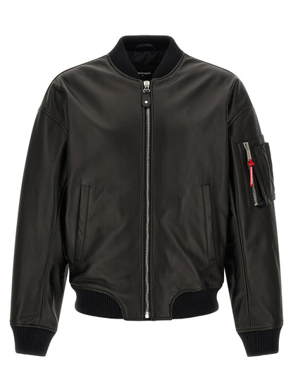 Black Leather Leather Jacket