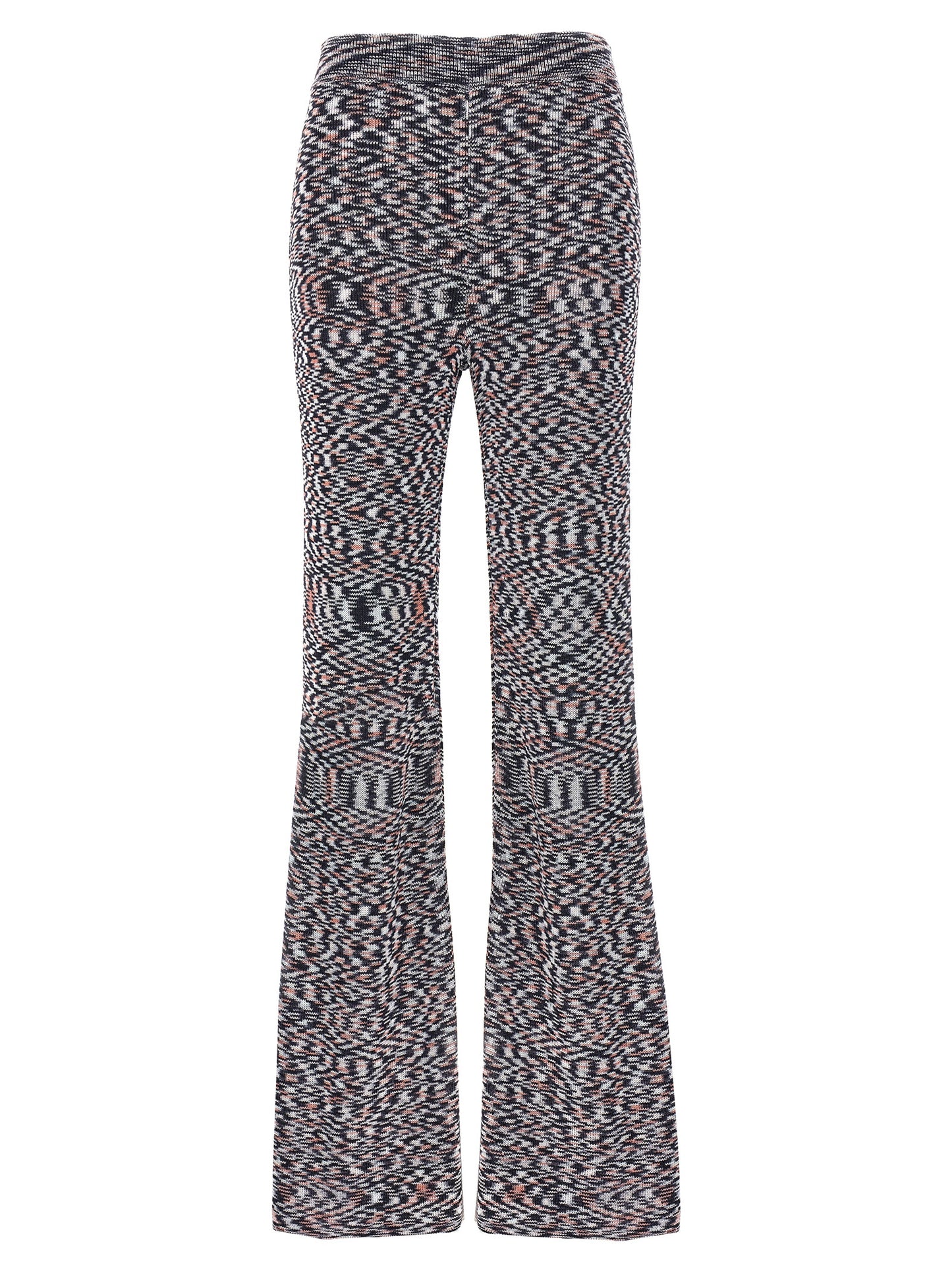 Multicolor Viscose Flared Pants