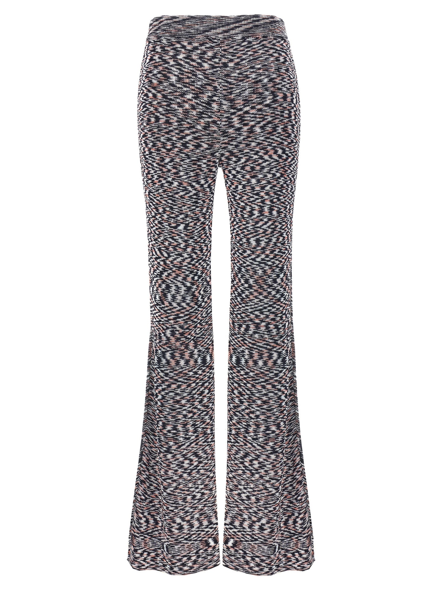 Multicolor Viscose Flared Pants