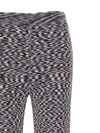 Multicolor Viscose Flared Pants