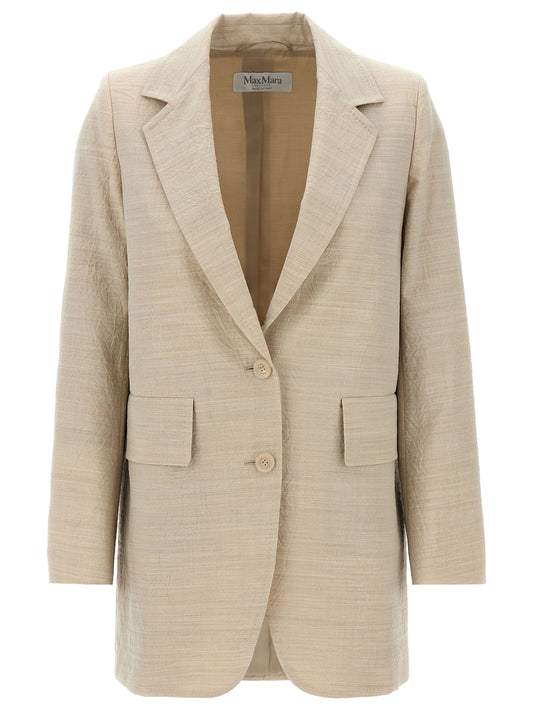 Beige Virgin Wool Blazer