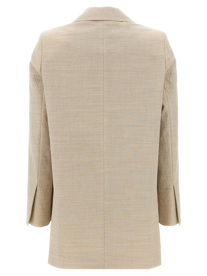 Beige Virgin Wool Blazer