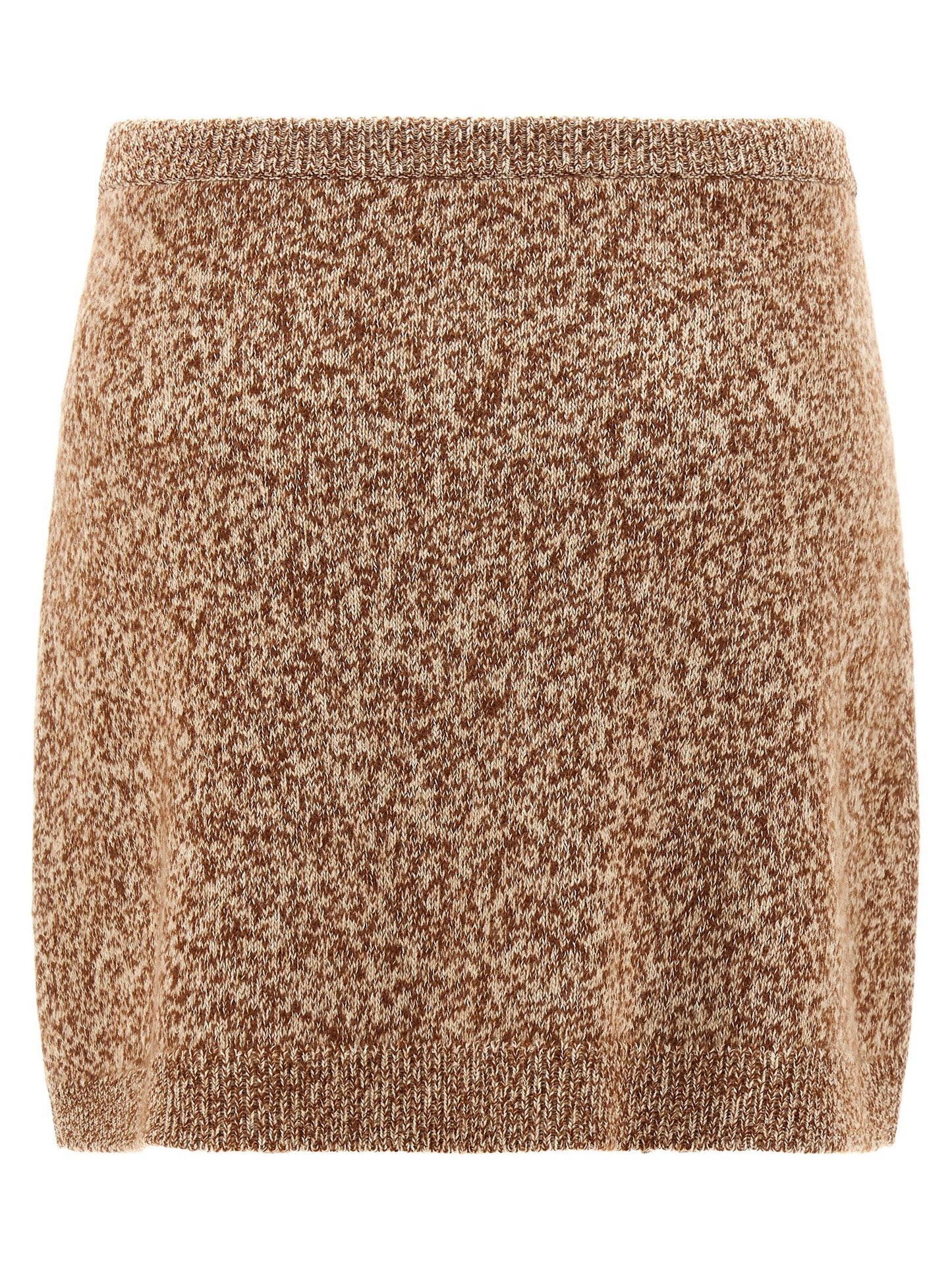 Multicolor Virgin Wool Long Skirt