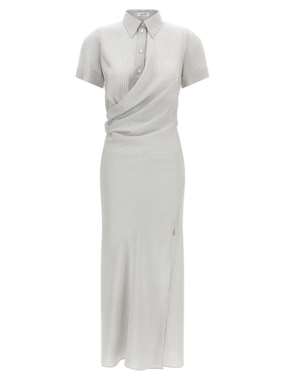 Multicolor Silk Long Dress