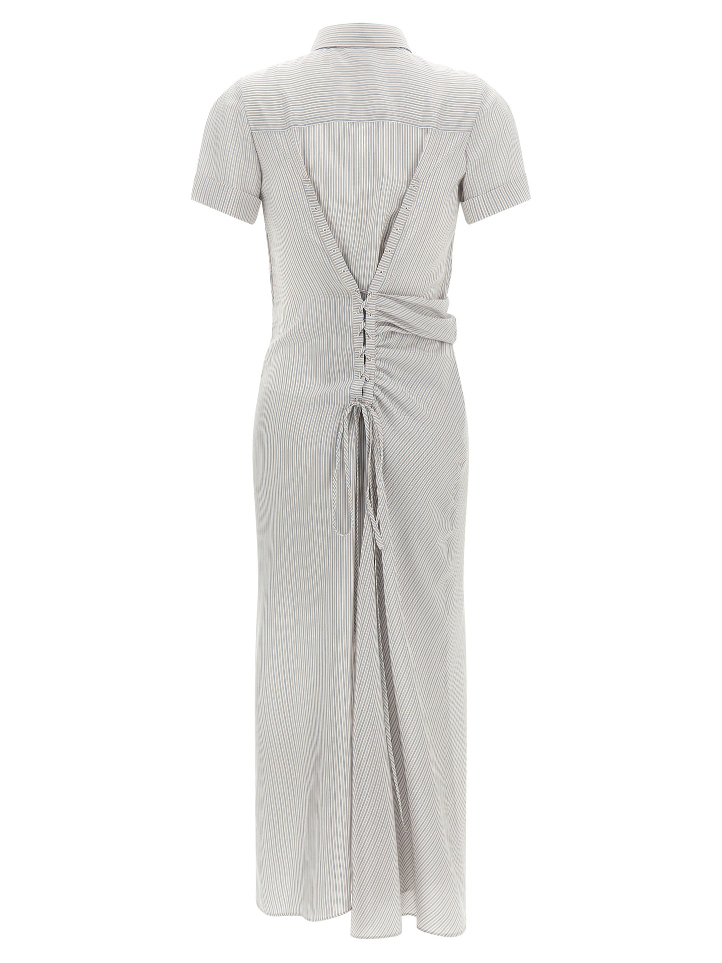 Multicolor Silk Long Dress