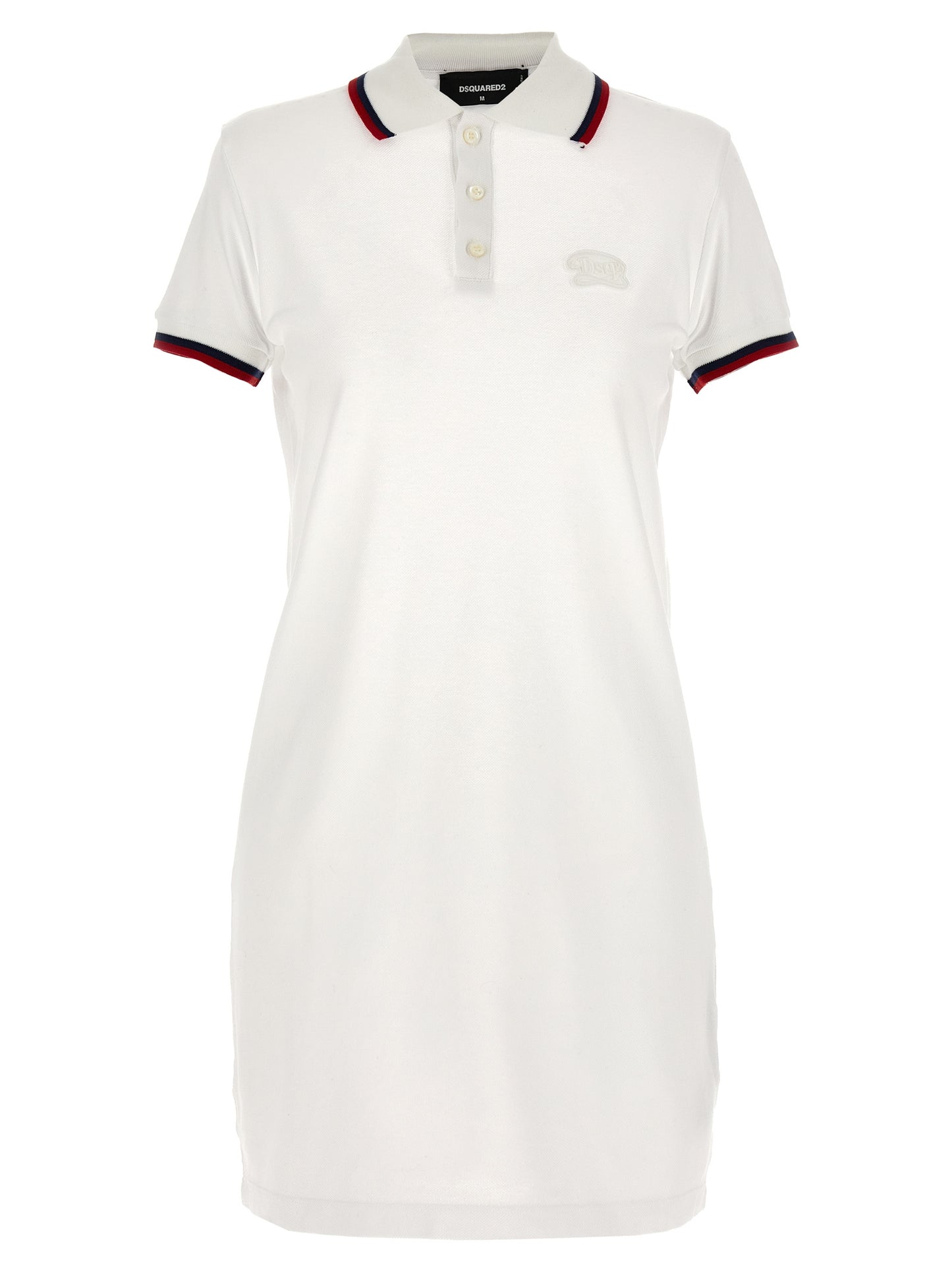 White Cotton Short Dress