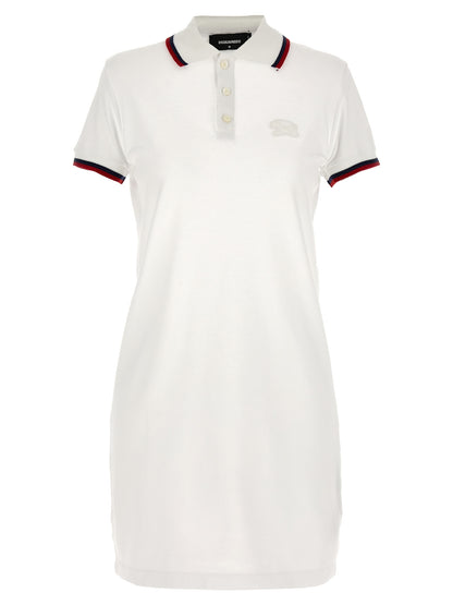 White Cotton Short Dress