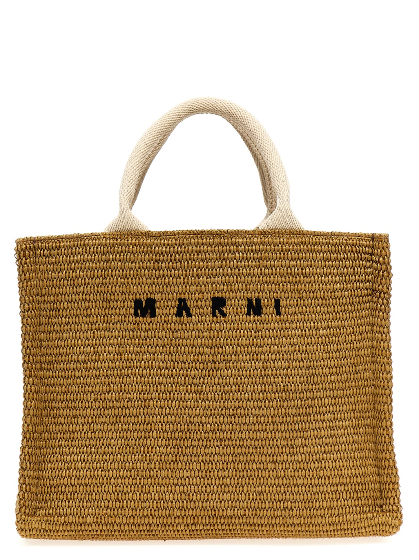 Beige Cotton Tote Bag
